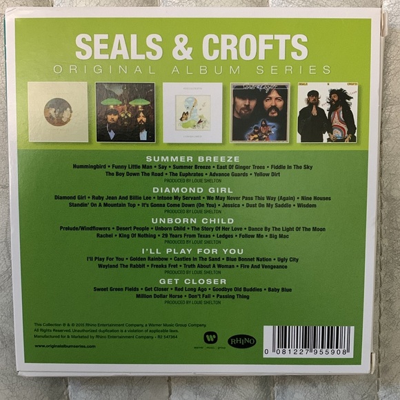 Seals & Crofts - 5 cd set - Original Album Series - Picture 2 of 4